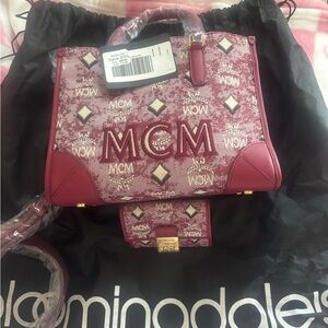 MCM Women's Red Designer Bag